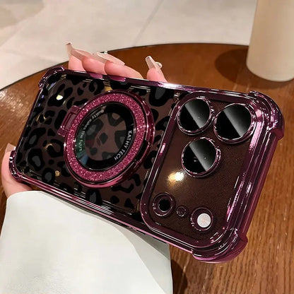 Sexy Leopard Print Transparent Soft Silicone Shockproof Case for iPhone 18 Pro Max