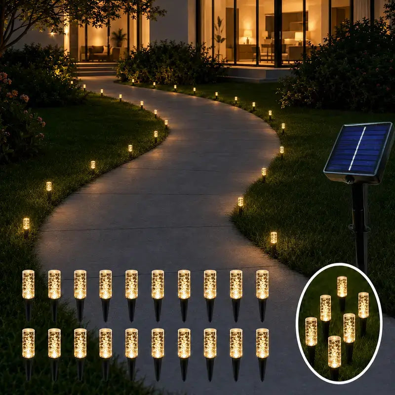 ⏳🔥LIMITED-TIME 50% OFF! ⏰✨ Solar Bubble Pathway Light – Auto On/Off, Decorative, Weatherproof 🌙☀️