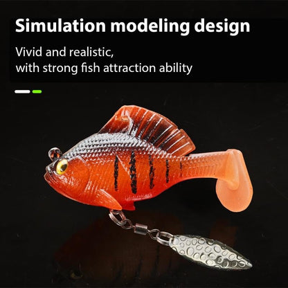 6Pcs Multiple Pre-Rigged Jig Head Soft FishingLures