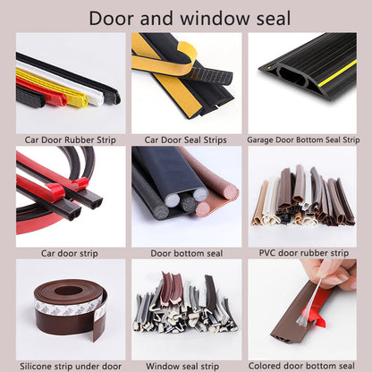 4 PCS Door Bottom Seal Strip，Windproof Door Gap Sealing Strip（93cm/36.61in）