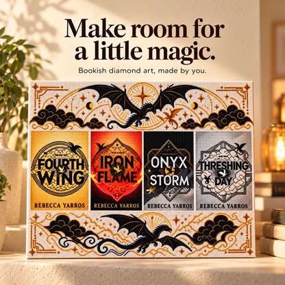 Dragon & Book Cover Diamond Painting Kit 🐉✨
