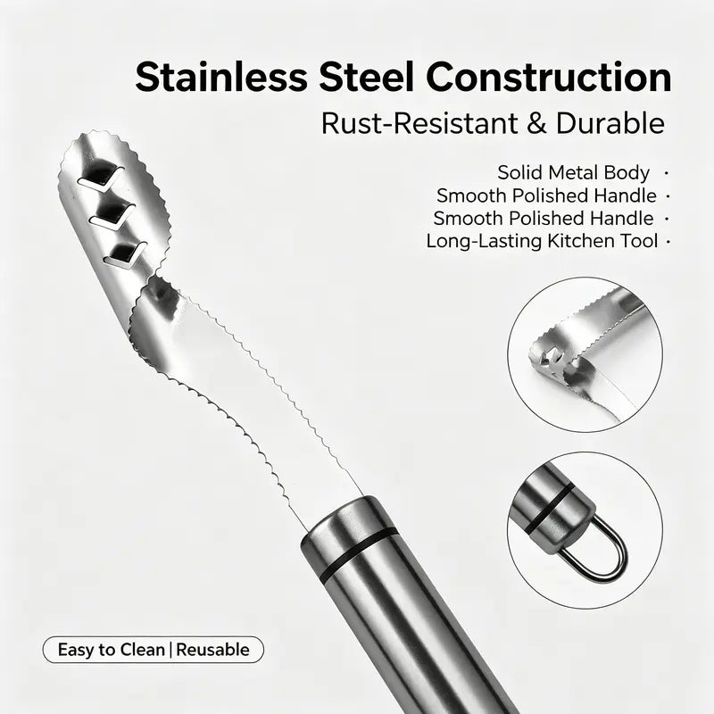 Stainless Steel Pepper Corer Seed Remover Tool, For Multi Vegetable-2 Pack
