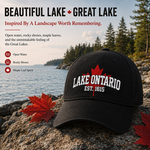 🔥LAST DAY 50% OFF - 🍁Lake Ontario Forever – Heritage Cap (🧢100% Cotton)