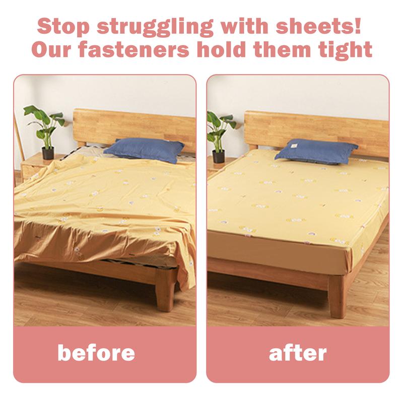 36-Piece Adjustable Bed Sheet Grippers – Anti-Slip Mattress Clips