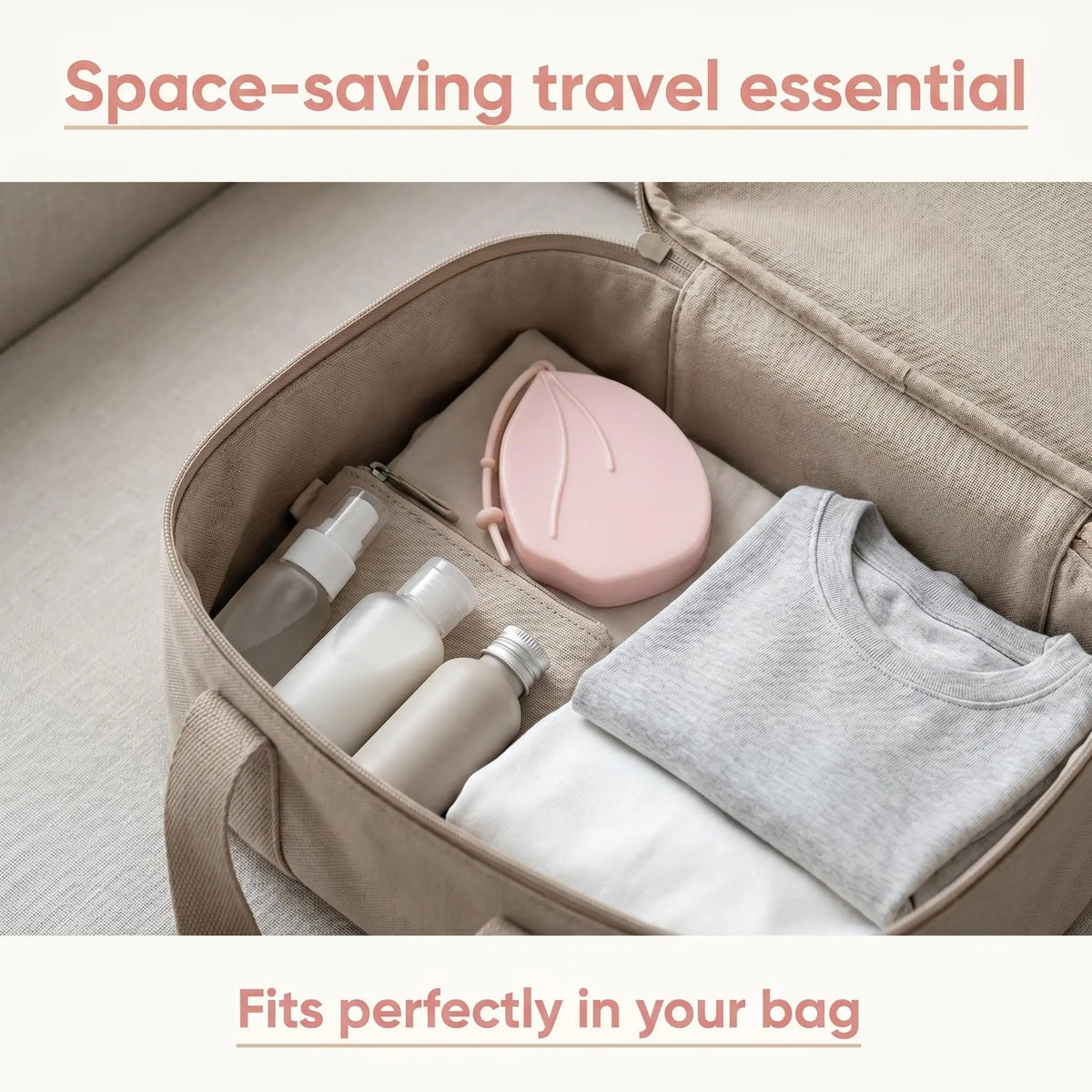 Cute Peach-Shaped Portable Soap Sheet Holder, Double-Layer Travel Soap Case ✅
