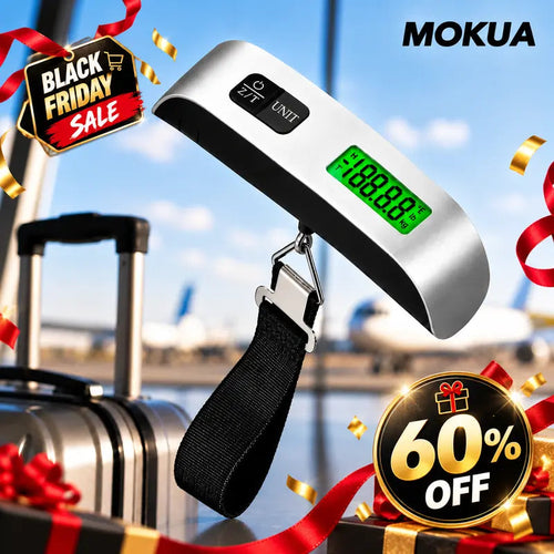 ✈️ TRAVEL SPECIAL: Digital Luggage Scale – 110lb/50kg Capacity, Backlit Display & Portable Design for Smarter Packing 🧳✨