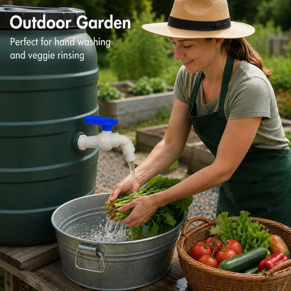 🚰 🔥 Limited Time 49% OFF | Rain Barrel Spigot Kit – 1/2' PVC Faucet Set