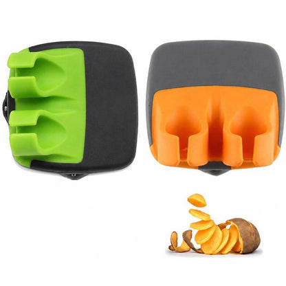 2-Piece Palm Vegetable Peeler Set – Comfortable Grip for Fruits & Vegetables