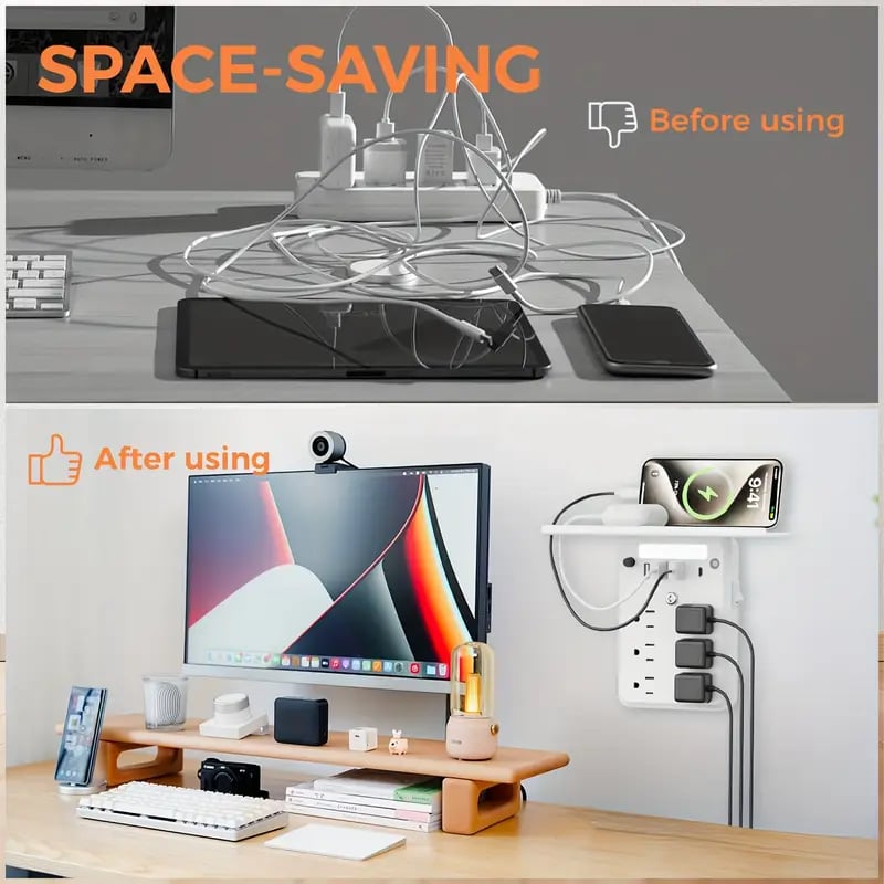 Wall Outlet Extender with Shelf Night（Buy 2 Free Shipping✈️）