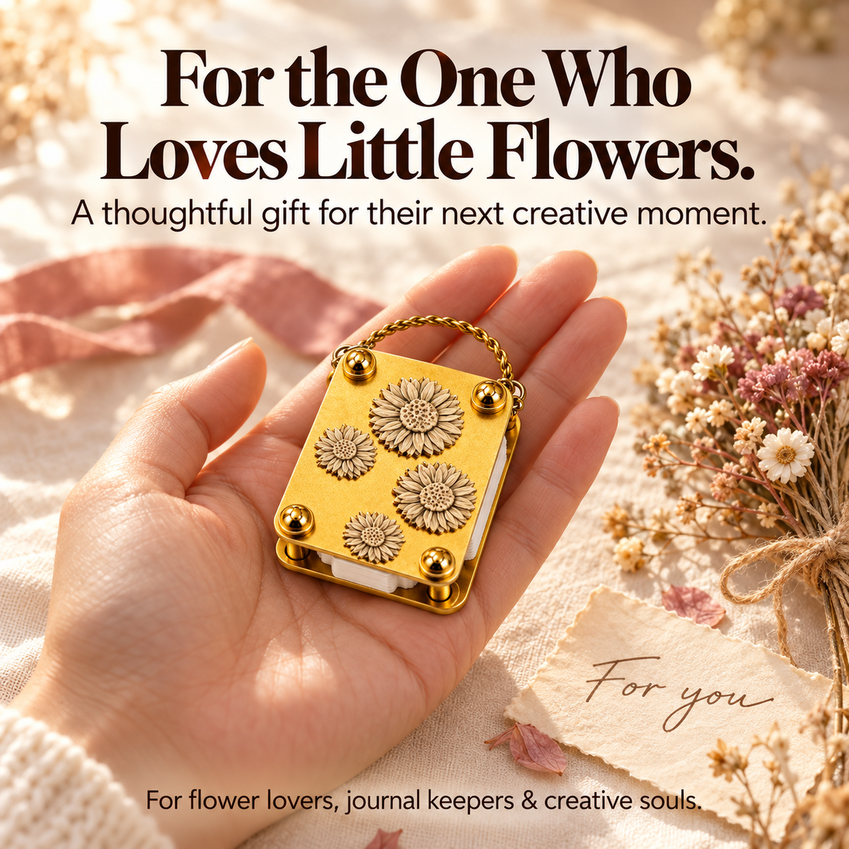 🌸 Mini Metal Flower Press Kit – Turn Little Blooms into Lasting Keepsakes