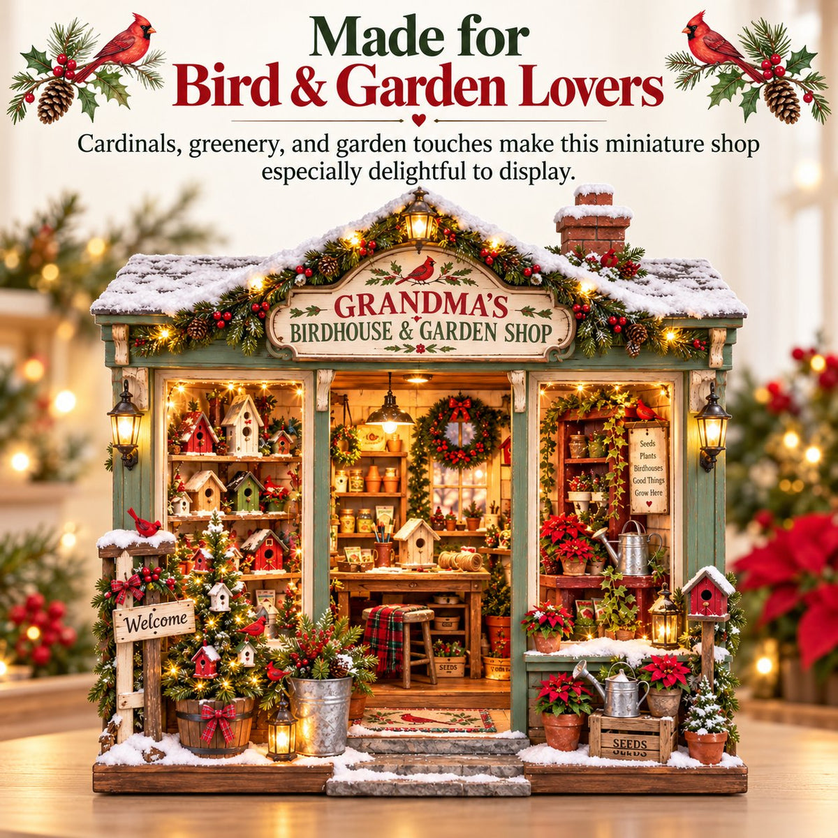 🐦 Build Your Own Grandma’s Christmas Garden Shop 🌿