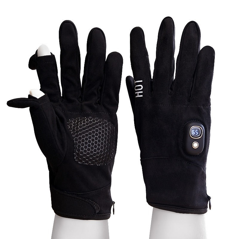 Heated Gloves for Men & Women — Rechargeable Electric Hand Warmers with Touchscreen Fingers
