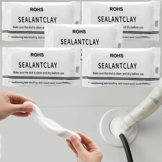 6 PCS Waterproof Seal Putty for Wall Holes & Pipe Repairs – Moldable, Fast-Curing Leak Repair