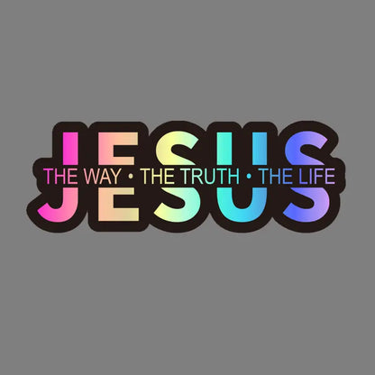 ✝️ Jesus Vinyl Decal – The Way, The Truth, The Life