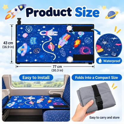 🚞Portable Kids Travel Bed | Airplane & Train Seat Extender, Anti-slip Foldable Sleeping Mat for Toddler Long Journey
