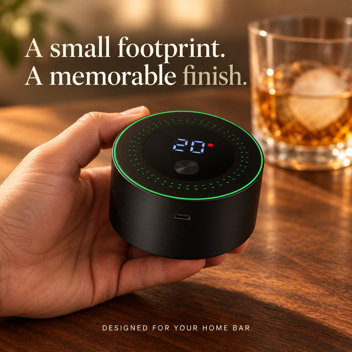 🥃 Electric Whiskey Smoker Kit — Rechargeable, No Butane