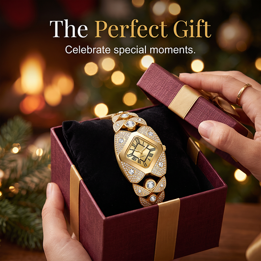 🎉 LIMITED TIME 50% OFF! ⌚ Rhombus Dial Watch – Geometric Sparkle Elegance ✨