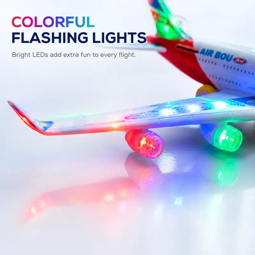 🛫Electric Model Aircraft with Sound and LED Lights✨