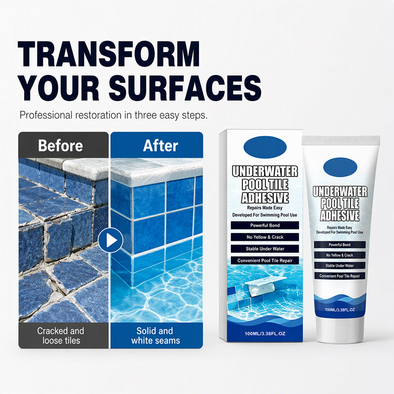 🏊 Underwater Pool Tile Adhesive – High Strength Waterproof Repair Glue for Pools