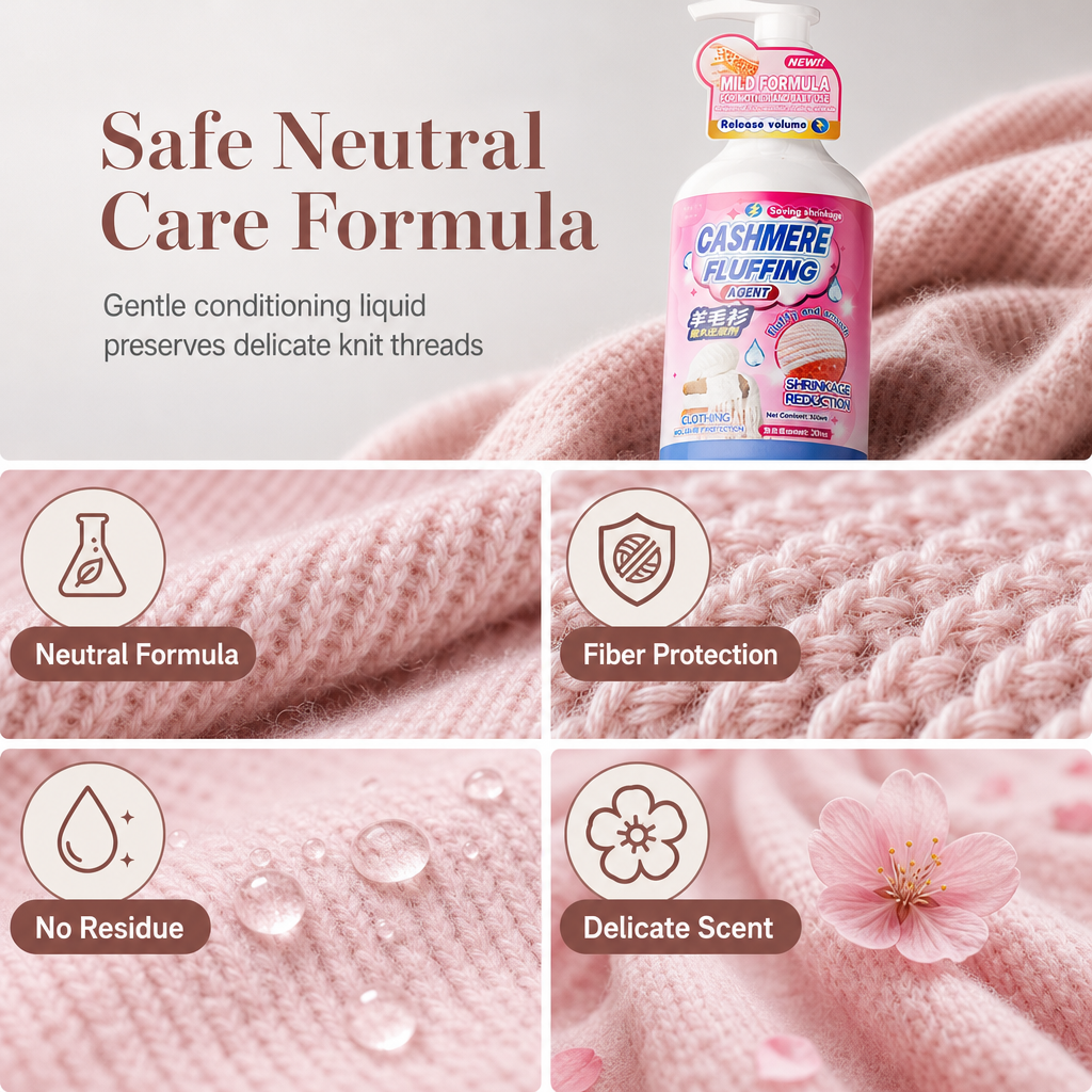 🧶 Wool & Cashmere Sweater Softening and Reshaping Care