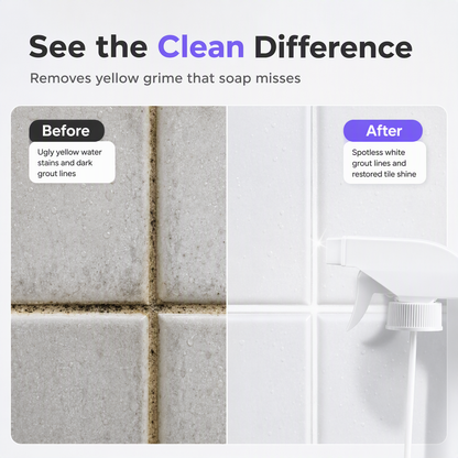 🧼 Tile Cleaner & Limescale Remover – Bathroom Grime and Hard Water Stain Cleaner