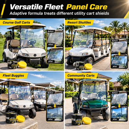 Golf Cart Windshield Scratch Repair Paste with Sponge
