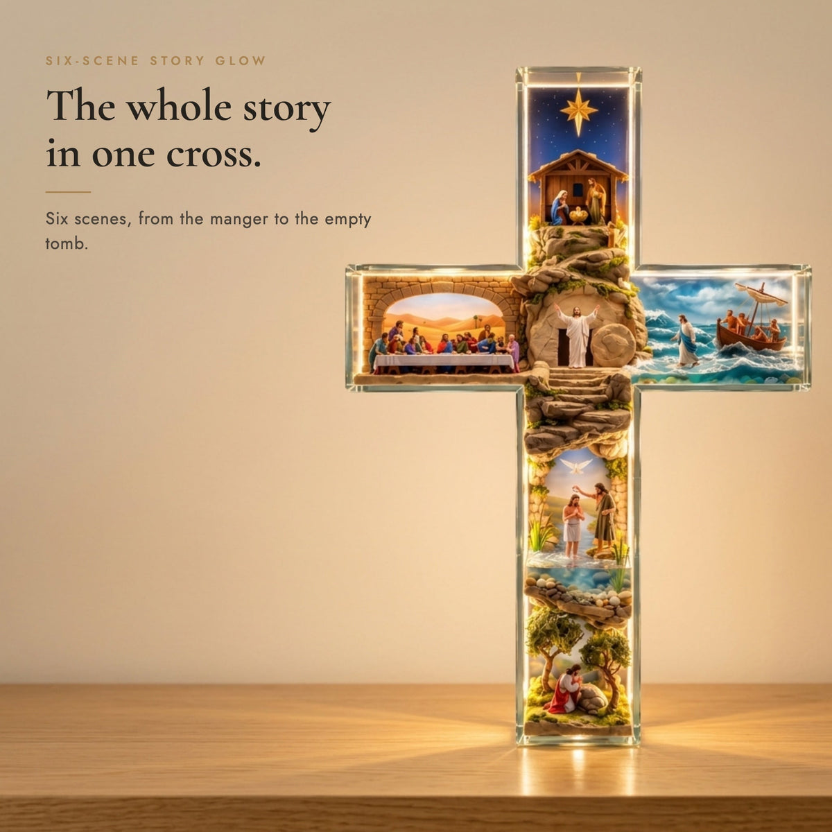 🎉Story of Jesus Light-Up Cross
