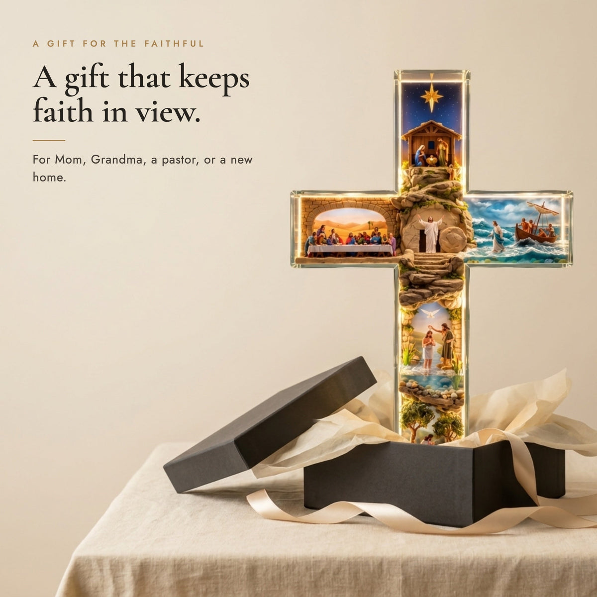 🎉Story of Jesus Light-Up Cross
