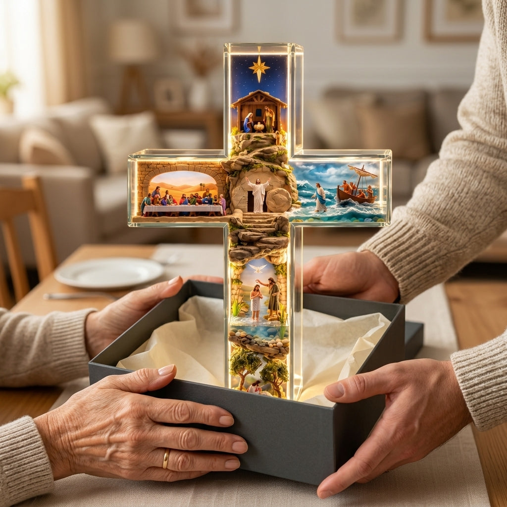 🎉Story of Jesus Light-Up Cross